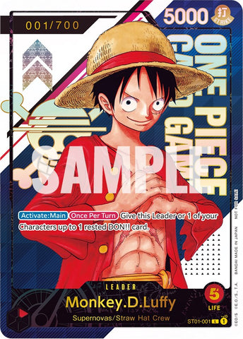 Monkey.D.Luffy (Serial Number) [One Piece Promotion Cards]