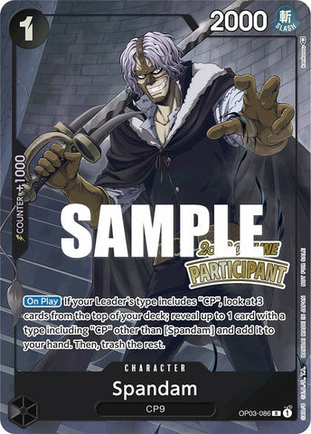 Spandam (Offline Regional 2023) [Participant] [One Piece Promotion Cards]