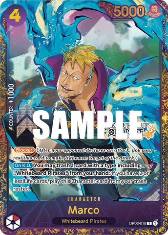Marco (Treasure Cup) [One Piece Promotion Cards]