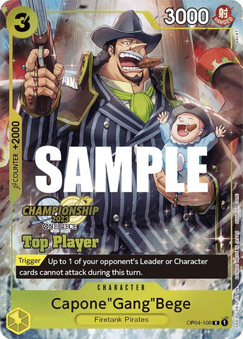 Capone"Gang"Bege (CS 2023 Top Players Pack) [One Piece Promotion Cards]