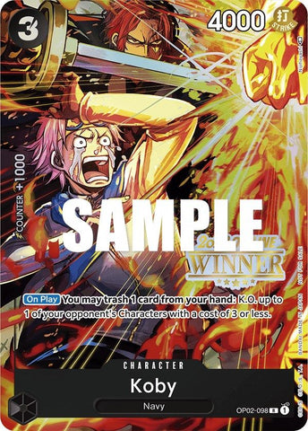 Koby (Offline Regional 2023) [Winner] [One Piece Promotion Cards]