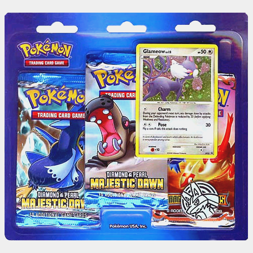 Diamond & Pearl: Majestic Dawn - 3-Pack Blister (Glameow Lv.12)