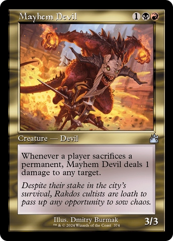 Mayhem Devil (Retro Frame) [Ravnica Remastered]