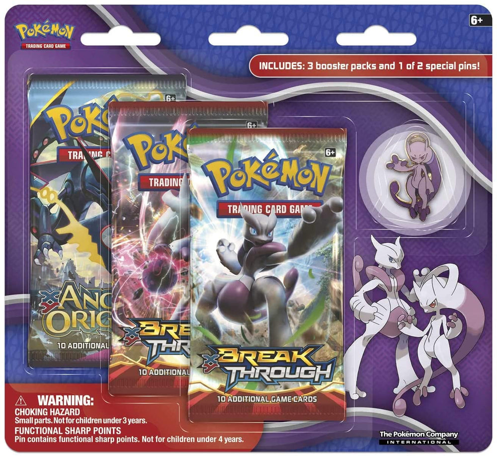 XY: BREAKthrough - Collector's Pin 3-Pack Blister (Mega Mewtwo Y)